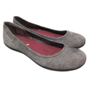 Merrell Womens Shoes Size 8 Slip On Ballet Flats Comfort Suede Neutral Gray